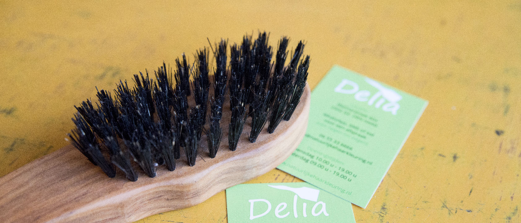 Delia aan het werk in Huis van Groen